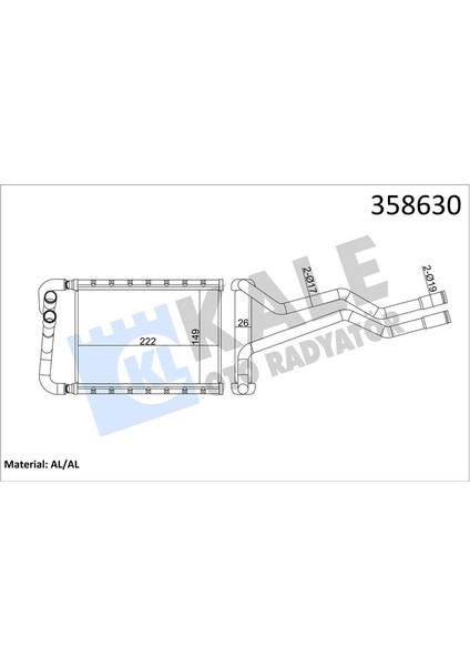Kalorifer Hyundaı Santa F Iı Heater Core