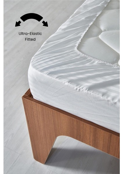 Çizgili Pamuk Saten Çift Kişilik Nevresim Takımı Pamuk Saten (160x200 lastikli çarşaf+200x220 nevresim+2 adet 50x70 yastık kılıfı) indirimleri