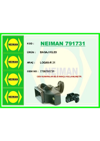 Bagaj Kılıdı Logan-R 21