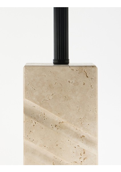 Valen Kumaş Şapkalı Siyah Traverten Abajur indirimleri