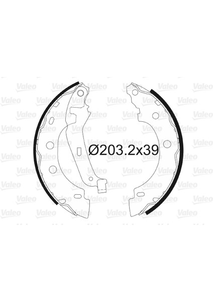 Arka Pabuç Balata Kng 1.2-1.4 Enj1.6.-1.9d 97 1.5dci 01 Kubıstar 03-09 203X39