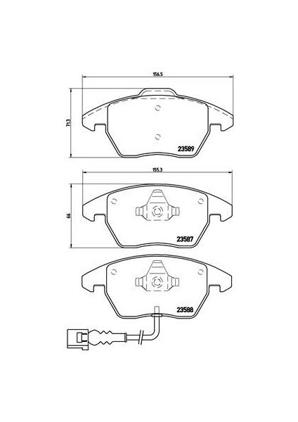 Ön Balata Fişli Caddy Iıı 04 Golf Iv V Vı 97 Jetta Passat 05 Polo 09 Octavıa 04