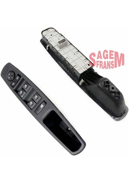 Cam Açma Düğmesi Panelli Ön Sol Megane Iıı-Fluence Tek Soket