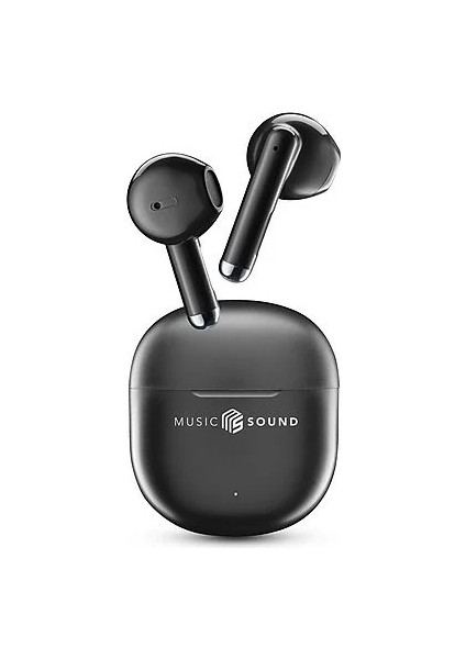 Music Sound Breeze Tws Bluetooth Kulak Içi Kulaklık Siyah