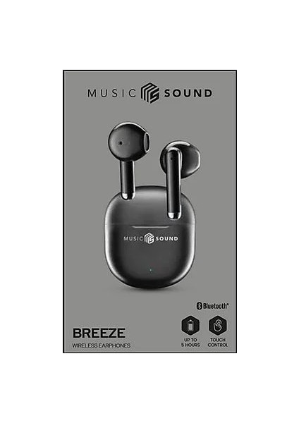 Music Sound Breeze Tws Bluetooth Kulak Içi Kulaklık Siyah modelleri