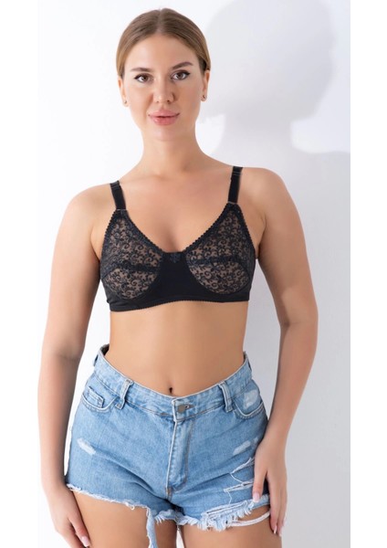 Siyah Dantelli Toparlayıcı Sütyen - 506 fiyatları