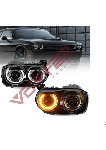 Challenger 2008-2014 Için 2015-2022 LED Far Takımı
