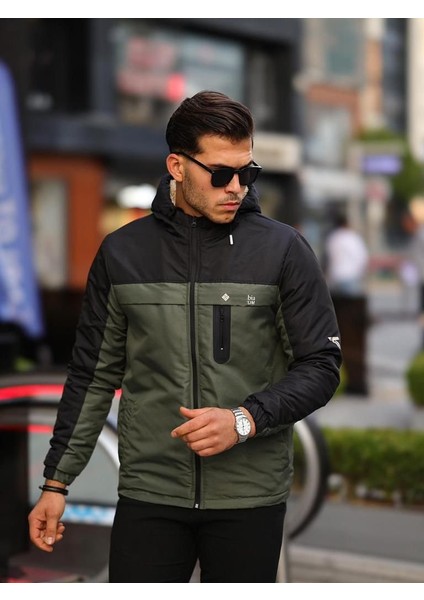 Outdoor Ital Sıvı Geçirmez Kumaş Içikürklü Mont Manken Üzerindeki L Beden Boy 1.80 Kilo 80