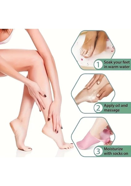 Topuk Çatlağı Giderici Onarıcı Ayak Bakım Çorabı Kuruluk ve Sertlik Önleyici Krem Çorabı