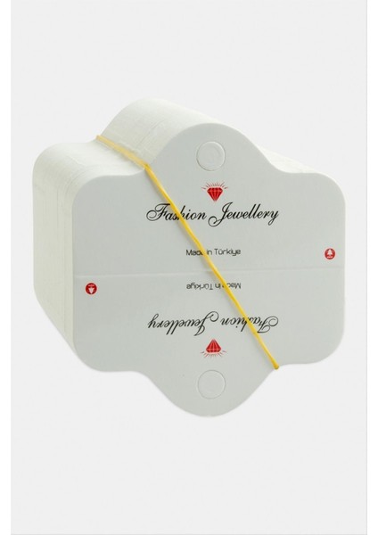 Wizard Elmas Kolye Kartı 200 Adet-Beyaz