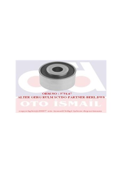 Alternatör Gergi Rulmanı P206-306 98-01 -Partner-Berlıngo-Expert-Jumpy-Xsara 98- 1.9d Dw8