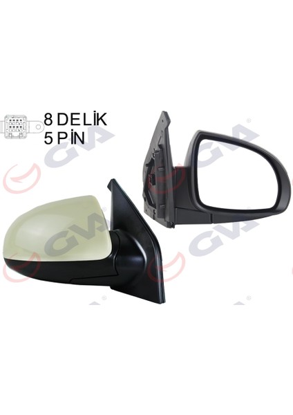 Dış Dikiz Aynası Sağ Pıcanto 06 Elektrikli Isıtmalı Astarlı Konveks VM-753EHPR