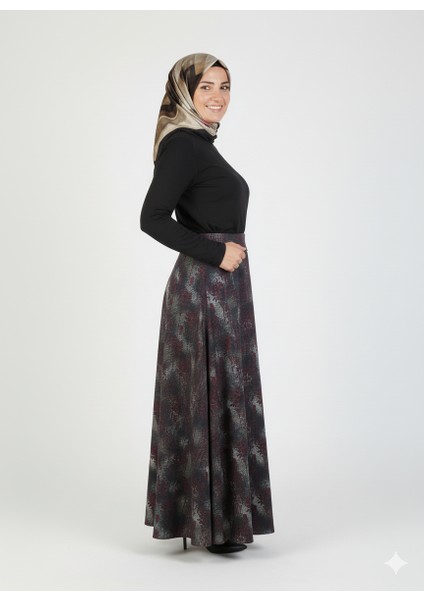Kadın Anne Çan Etek Soft Dokulu Iç Göstermez Zahmetsiz Desenli Dökümlü Tam Kalıp indirimleri