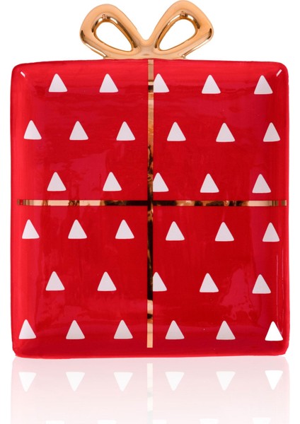 Yılbaşı Servis Tabağı 22X17 cm