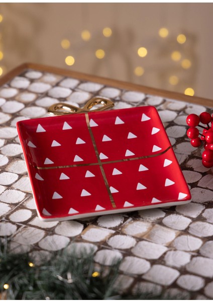 Yılbaşı Servis Tabağı 22X17 cm fiyatları