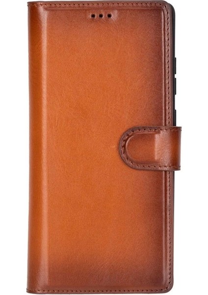 Samsung Galaxy S25 Ultra Uyumlu, Hakiki Deri, El Yapımı, Cüzdanlı Kılıf, Gölgeli Taba fırsatları