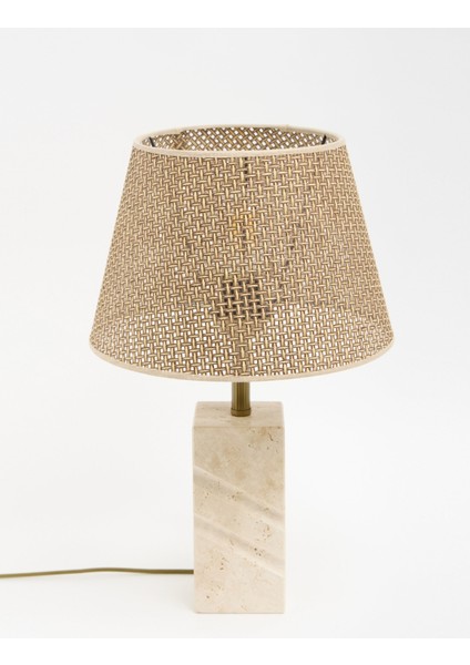 Valen Hasır Şapkalı Traverten Abajur fiyatları