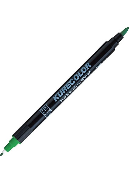 Kurecolor Fine & Brush For Manga Marker Çizim Kalemi 553 Emerald Green