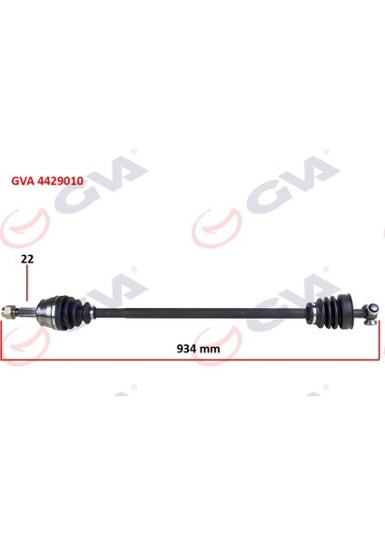 Komple Aks Sağ Doblo 1.9d 01 934MM