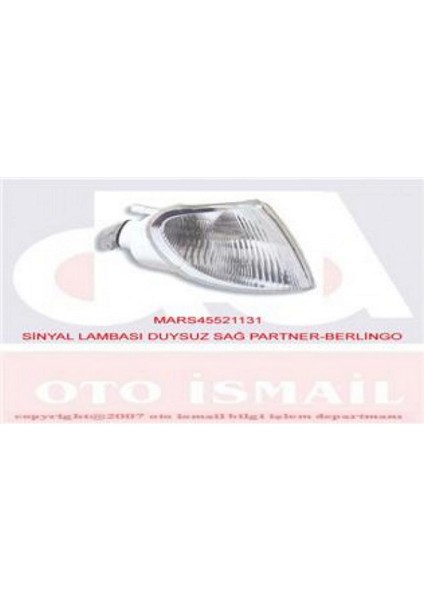 Msa-Shop Sinyal Lambasi Sağ Duysuz [ Peugeot Partner , Citroen Berlingo ]
