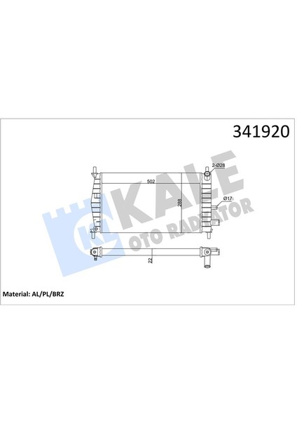 Motor Su Radyatoru Fıesta Iv 96 02 Mazda 121 Iıı 1.0 / 1.3 Klımasız