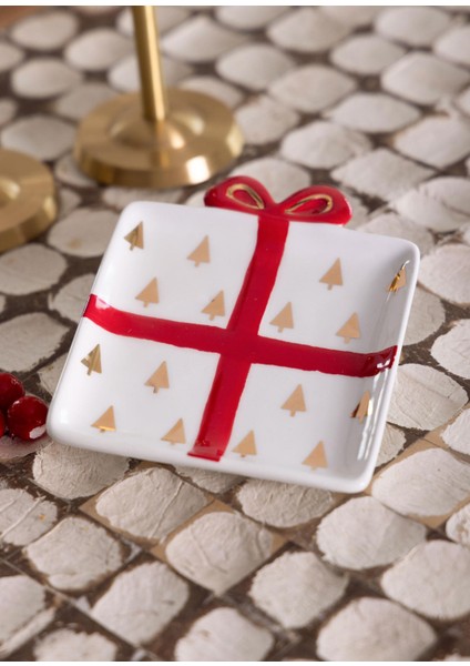 Yılbaşı Servis Tabağı 13X11 cm fiyatları