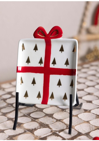 Yılbaşı Servis Tabağı 13X11 cm indirimleri