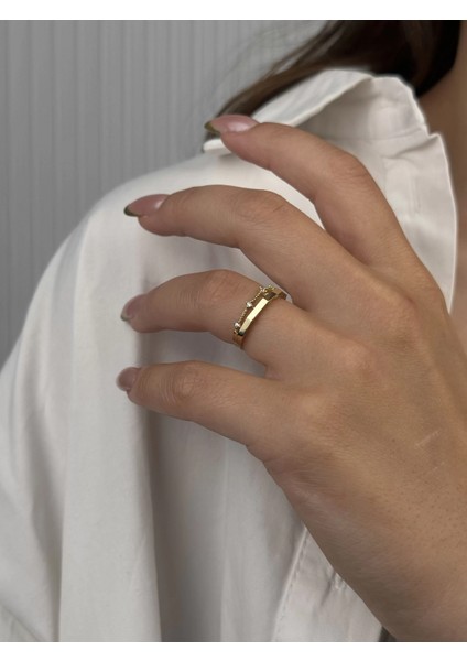 14 Ayar Altın 2 Sıralı Taşlı Yüzük 977 indirimleri