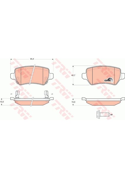 Arka Balata Astra G 98 Astra H 05 Merıva 03 Zafıra 00 Combo 02