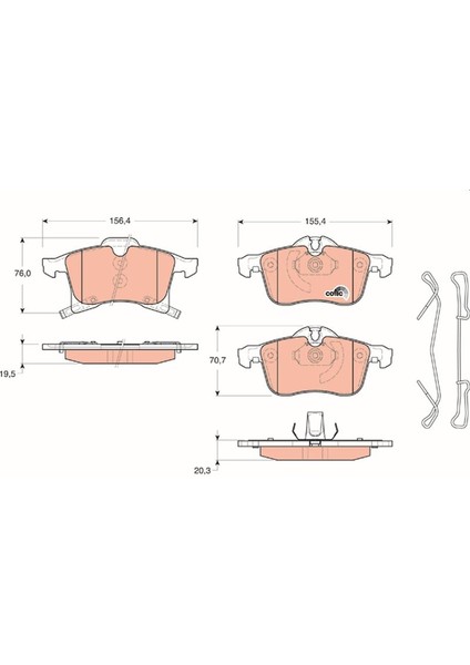 Ön Balata Astra H 04 Merıva 03 Zafıra 05 Corsa C D 03 Combo 04