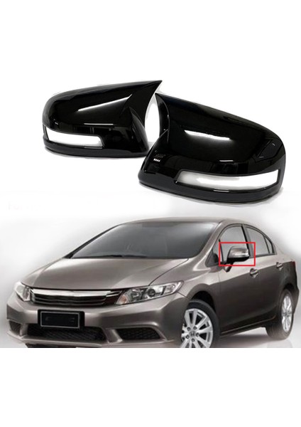 Honda Civic Fb7 Batman Yarasa Ayna Kapağı 2012-2016