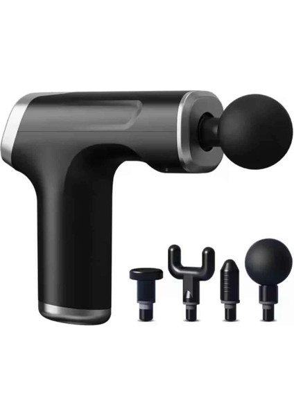 Şarjlı Masaj Tabancası 4 Başlıklı Mini Masaj Tabancası ve Masaj Aleti fiyatları