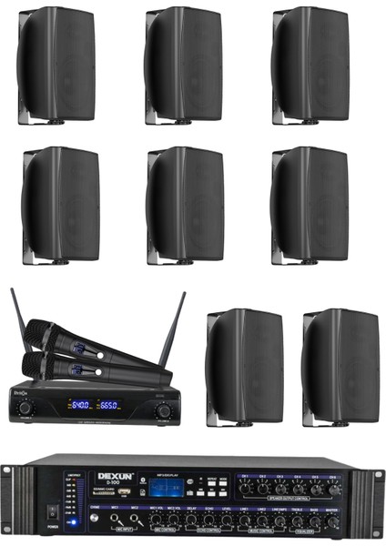 Drt-5 Sütun Hoparlör Mağaza Dükkan Kafe Seslendirme ve Okul Anons Sistemi modelleri