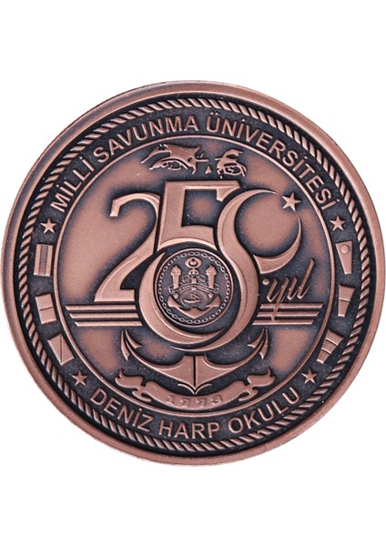 Msü Deniz Harp Okulu 250.YIL Bronz Hatıra Para - Çil