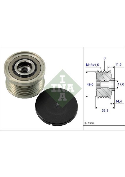 Alternator Kasnagı Bmw E81 E87 E46 E90 E60 E64 E63 E65 E83 Z4 E85