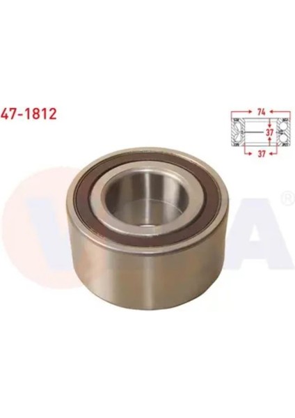 On Tekerlek Rulmanı Sol-Sag Abslı 37X74X37 Doblo 1.4 - 1.3-1.6 Mjt 10-/ Egea 1.3-1.6 Mjt-1.6 E-Torq 15-/ Bravo 1.4 T-Jet-1.6i-1.6 Mjt 06-/ 500L 1.3-1.6 Mjt 2012- / Opel Combo D 1.3-1.6 Cdtı 12-