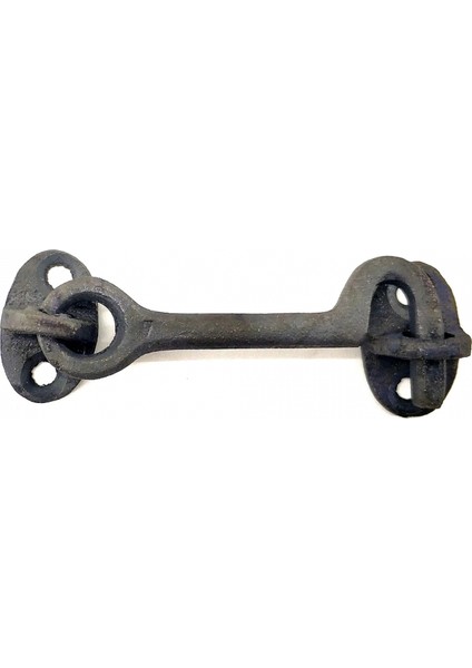 Antika Tarz Dekoratif Pirinç Çengeli - 8,5cm, Oksit