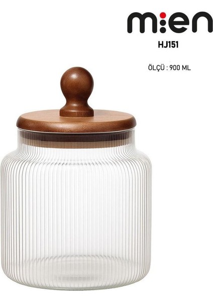 Akasya Kapak Ball Cam Kavanoz 900ML