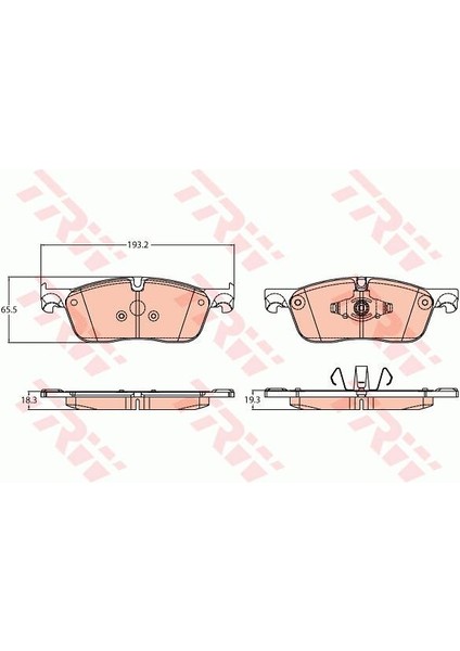 Fren Balatası On Dıscovery Sport L550 2014 Range Rover Evoque L538 11 19 Jaguar E-Pace X540 Xe X760 Xf Sportbrake X260