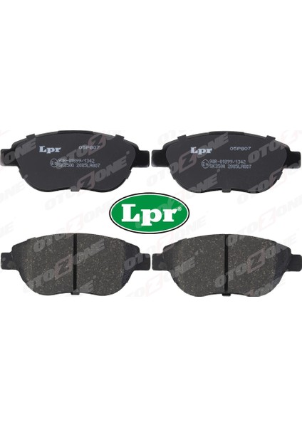 Ön Balata P207 06 P307 00 Doblo 01 Part 03 Berlıngo 00 C3 02 C4 04 Xsara 00 GDB1464