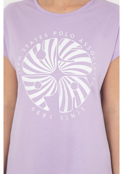 Kadın Lila Tişört 50282896-VR034