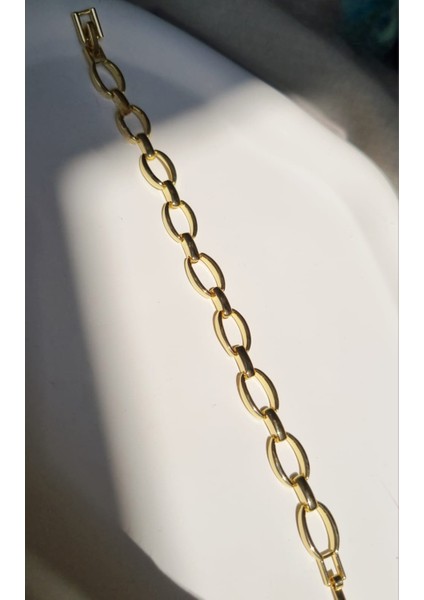 Paslanmaz Çelik Halka Model 14K Gold Bileklik fiyatları
