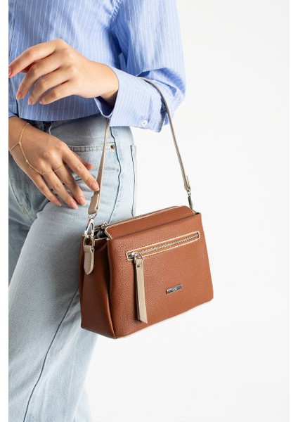 , Çok Gözlü , taba açık vizon bayan Omuz ve Çapraz Çantası