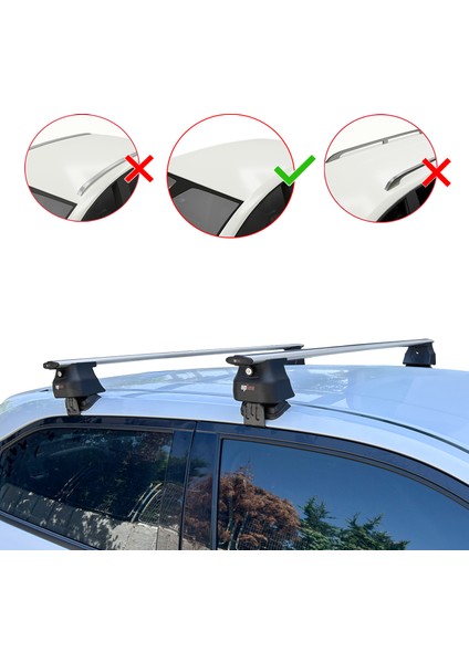 Honda Hr-V 3 2022 ve Sonrası ile Uyumlu Ace-4 Ara Atkı Tavan Barı Gri 2 Adet fiyatları