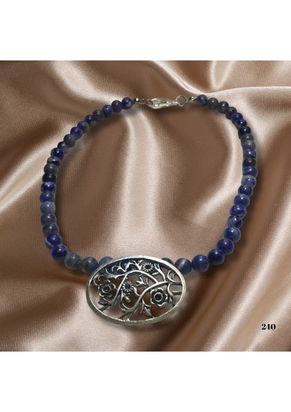 Reina Del Corazen El Yapımı Doğal Lapis Lazuli Taşı Antik Kolye-Bileklik – Otantik Tasarım, Tarihî Kraliyet Sembolü, Bilgelik ve Zarafet Enerjili Takı