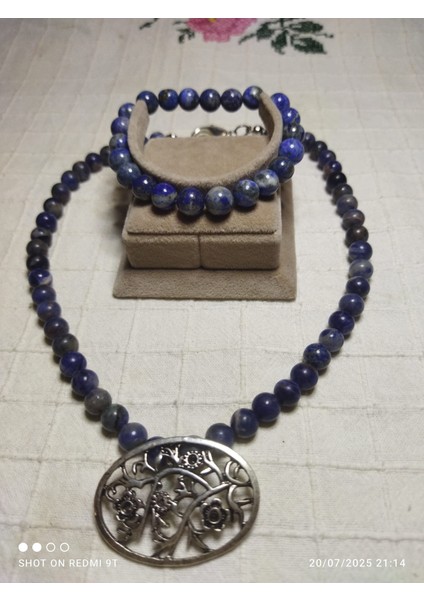 Reina Del Corazen El Yapımı Doğal Lapis Lazuli Taşı Antik Kolye-Bileklik – Otantik Tasarım, Tarihî Kraliyet Sembolü, Bilgelik ve Zarafet Enerjili Takı modelleri