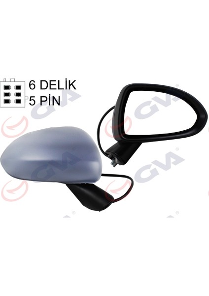 Dış Dikiz Aynası Sağ Corsa D 06 Elektrikli Isıtmalı Astarlı Konveks 5 Fiş VM-964EHPR 13187618