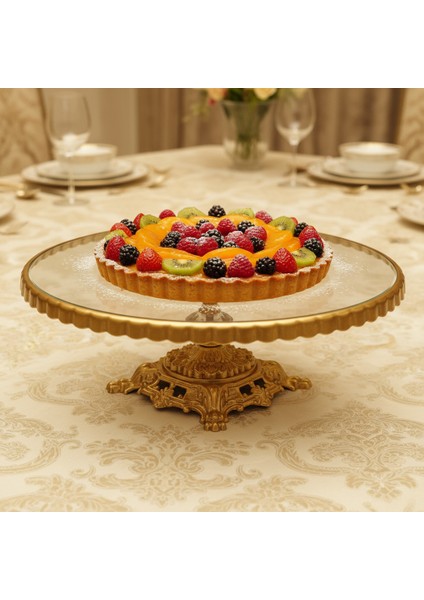 Pasta Sunumluk / Servis Tabağı – Kristal Cam modelleri