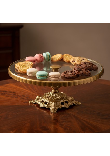 Pasta Sunumluk / Servis Tabağı – Kristal Cam fırsatları