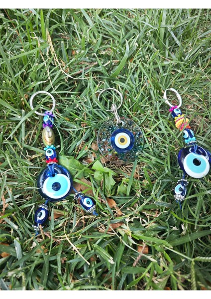 Nazar Boncuklu Anahtarlık Üçlü Set fiyatları